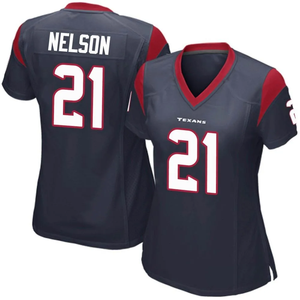 Women's Houston Texans Steven Nelson Nike Team Color Game Navy Blue Jersey Women's Houston Texans Steven Nelson Nike Team Color Game Navy Blue Jersey