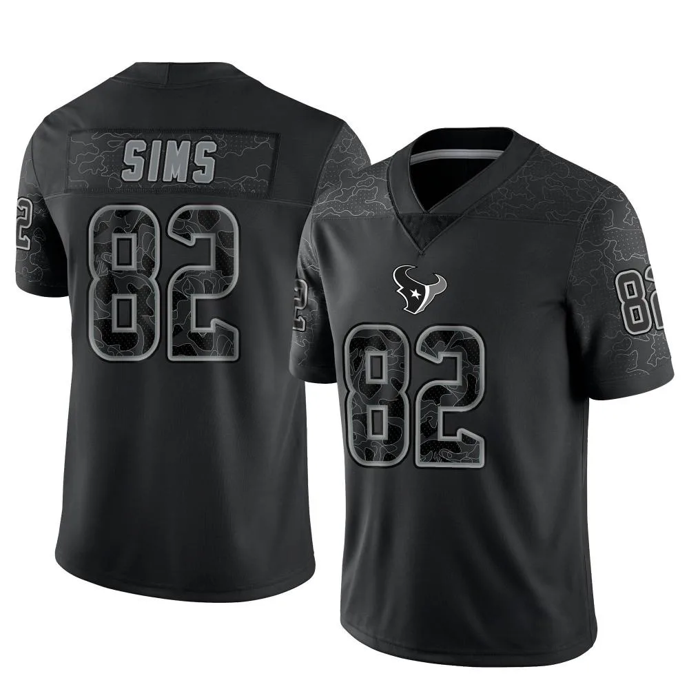 Men's Houston Texans Steven Sims Nike Reflective Limited Black Jersey Men's Houston Texans Steven Sims Nike Reflective Limited Black Jersey