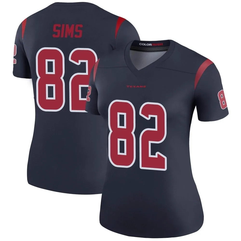 Women's Houston Texans Steven Sims Nike Color Rush Legend Navy Jersey Women's Houston Texans Steven Sims Nike Color Rush Legend Navy Jersey