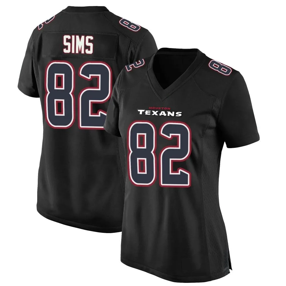 Women's Houston Texans Steven Sims Nike Fashion Game Black Jersey Women's Houston Texans Steven Sims Nike Fashion Game Black Jersey