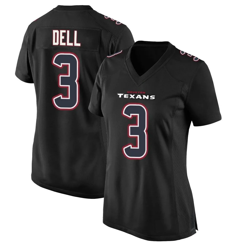 Women's Houston Texans Tank Dell Nike Fashion Game Black Jersey Women's Houston Texans Tank Dell Nike Fashion Game Black Jersey