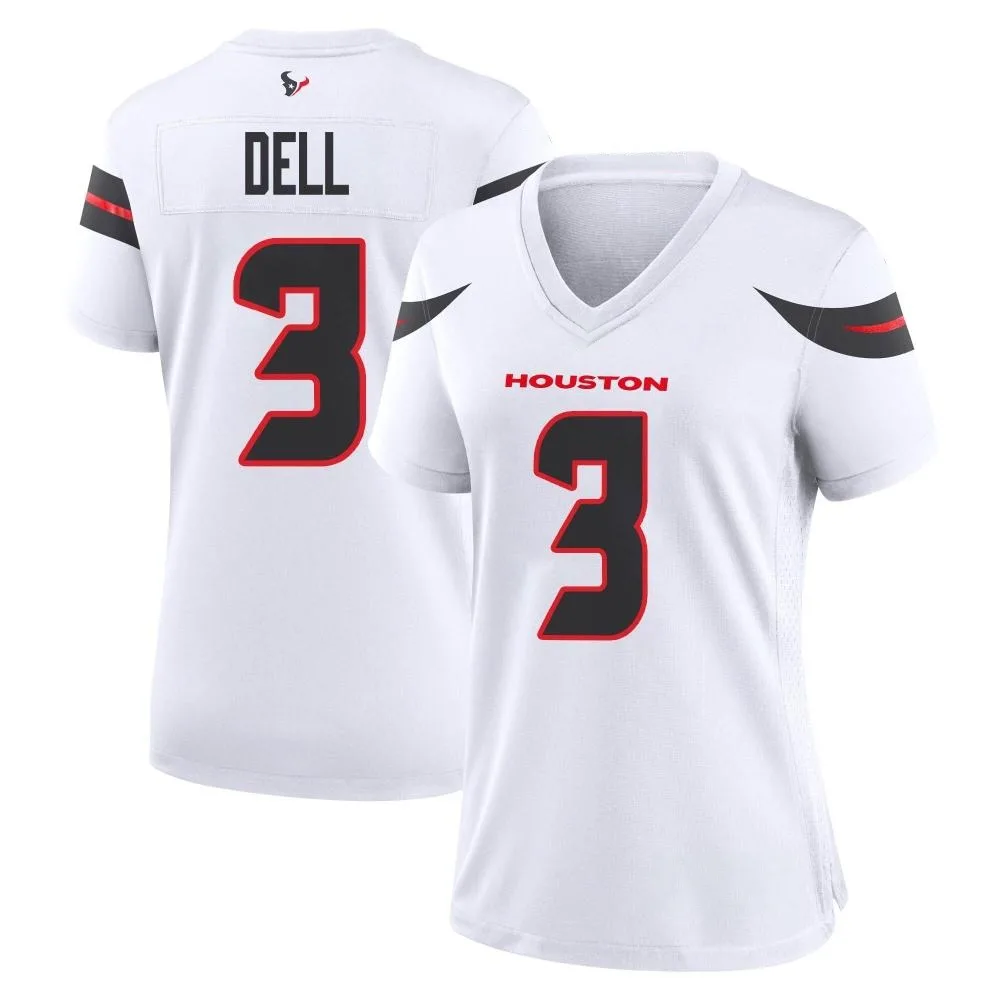 Women's Houston Texans Tank Dell Nike Game White Jersey Women's Houston Texans Tank Dell Nike Game White Jersey