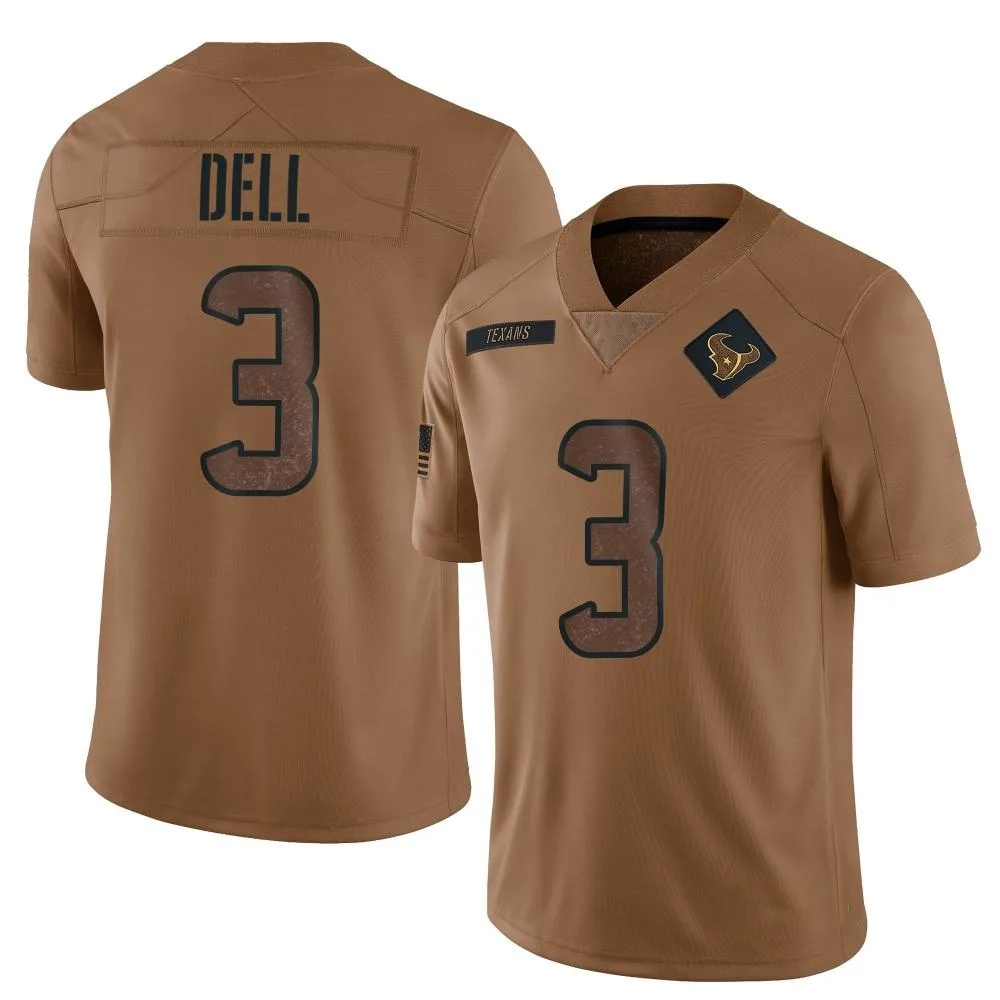 Youth Houston Texans Tank Dell Nike 2023 Salute To Service Limited Brown Jersey Youth Houston Texans Tank Dell Nike 2023 Salute To Service Limited Brown Jersey