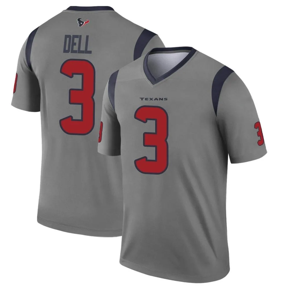 Youth Houston Texans Tank Dell Nike Inverted Legend Gray Jersey Youth Houston Texans Tank Dell Nike Inverted Legend Gray Jersey