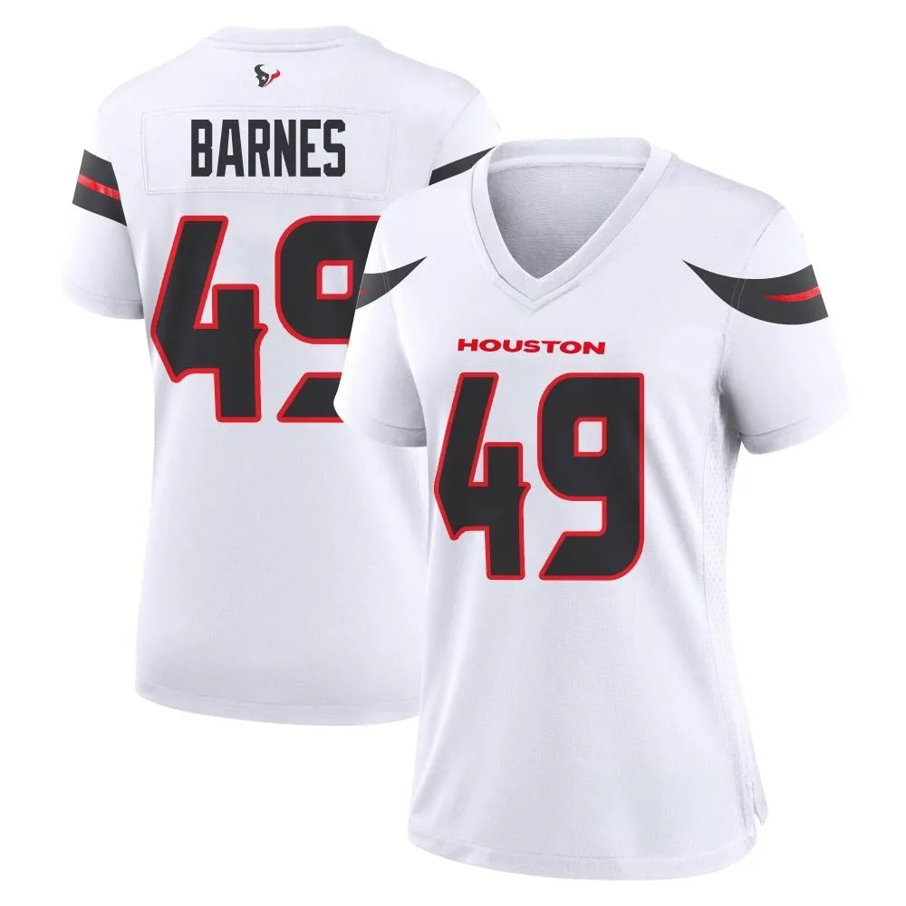 Women's Houston Texans Tarique Barnes Nike Game White Jersey Women's Houston Texans Tarique Barnes Nike Game White Jersey