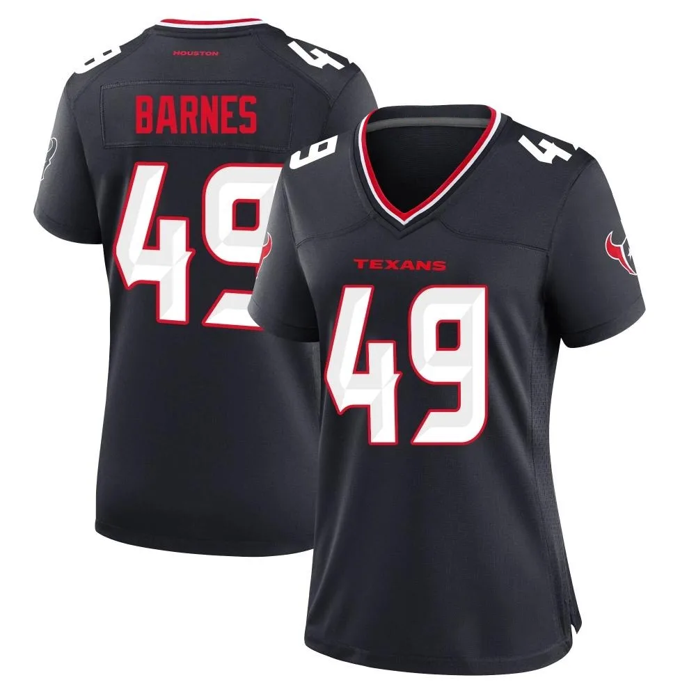 Women's Houston Texans Tarique Barnes Nike Team Game Navy Jersey Women's Houston Texans Tarique Barnes Nike Team Game Navy Jersey