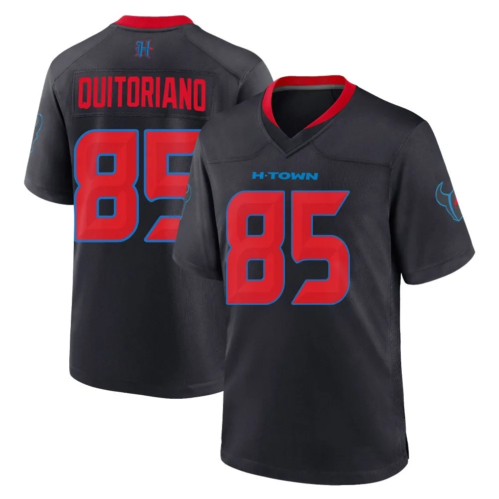 Men's Houston Texans Teagan Quitoriano Nike 2nd Alternate Game Navy Jersey Men's Houston Texans Teagan Quitoriano Nike 2nd Alternate Game Navy Jersey