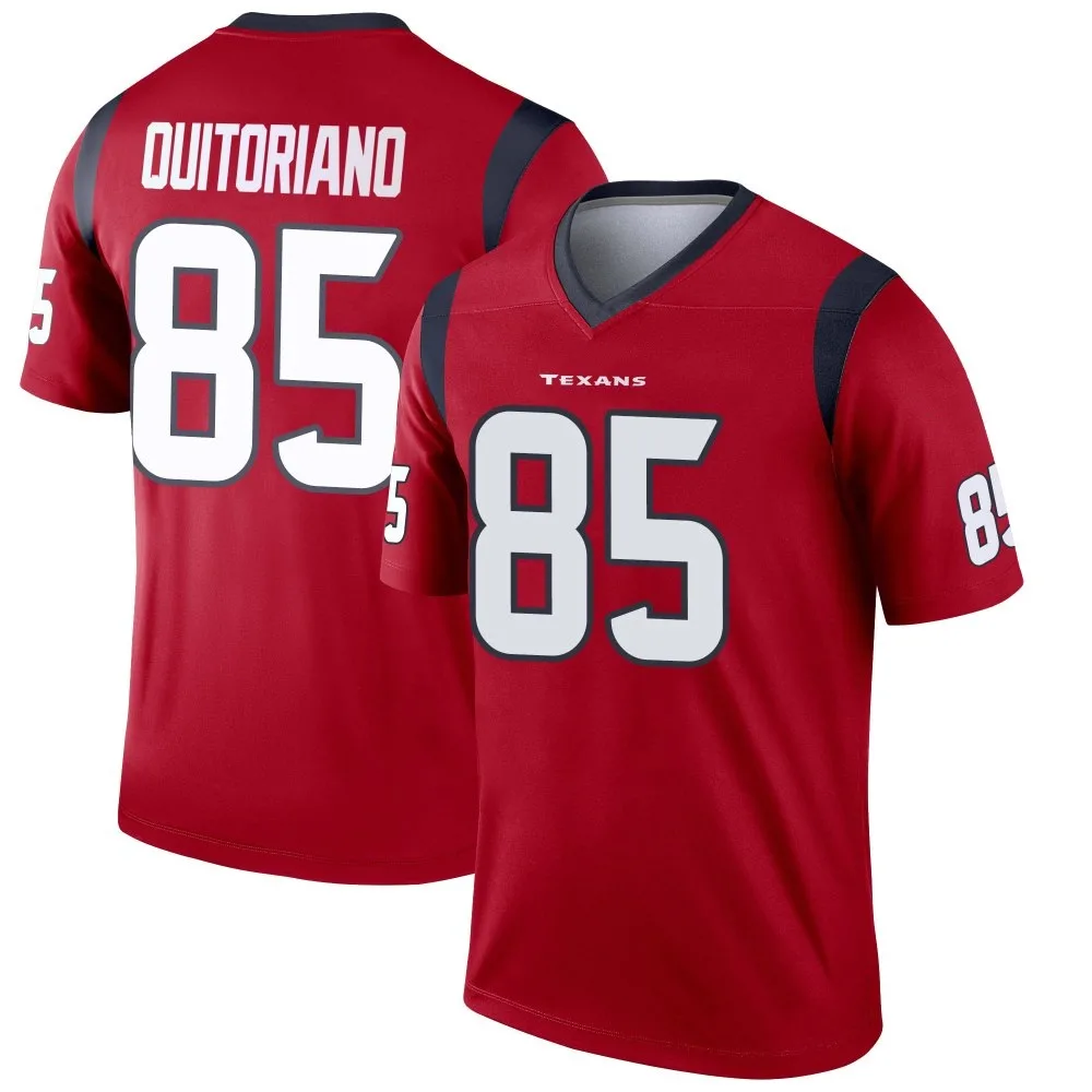 Men's Houston Texans Teagan Quitoriano Nike Legend Red Jersey Men's Houston Texans Teagan Quitoriano Nike Legend Red Jersey