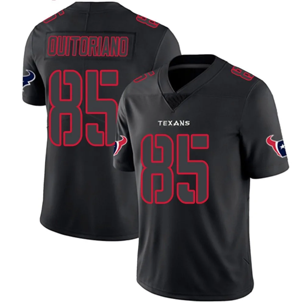 Men's Houston Texans Teagan Quitoriano Nike Limited Black Impact Jersey Men's Houston Texans Teagan Quitoriano Nike Limited Black Impact Jersey