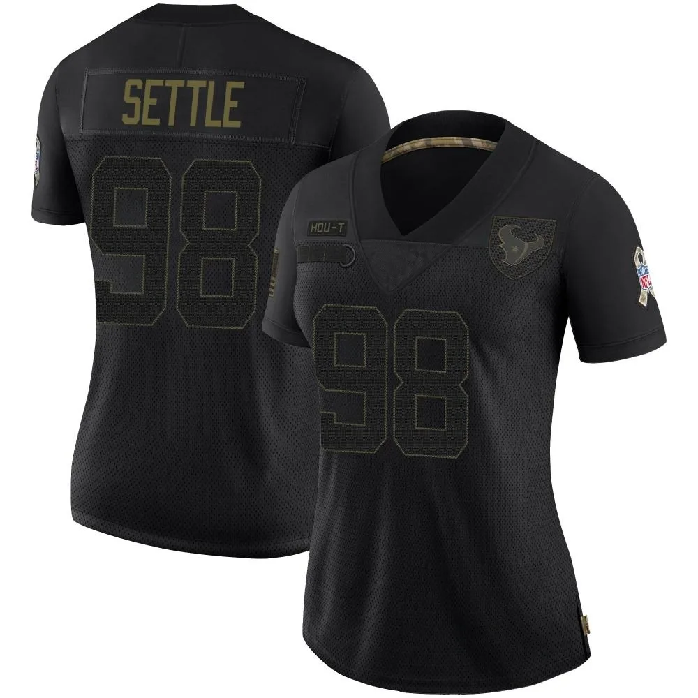 Women's Houston Texans Tim Settle Jr. Nike 2020 Salute To Service Limited Black Jersey Women's Houston Texans Tim Settle Jr. Nike 2020 Salute To Service Limited Black Jersey
