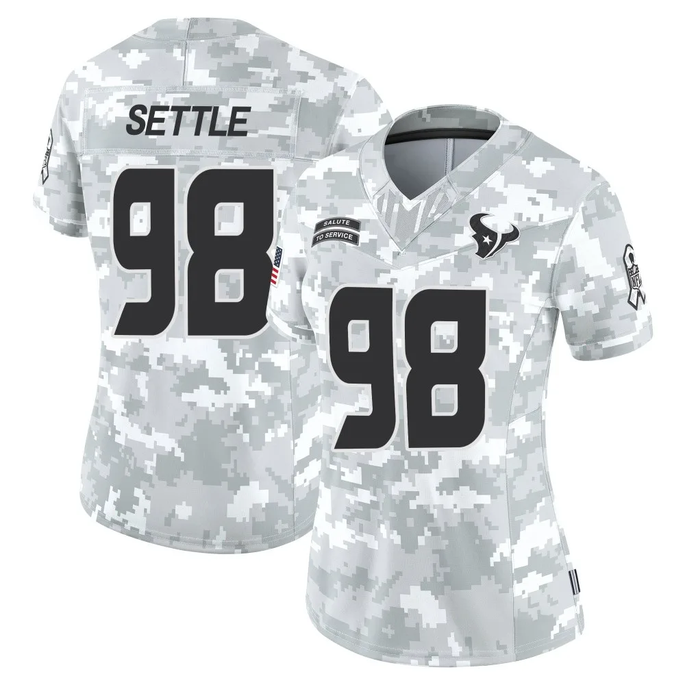 Women's Houston Texans Tim Settle Jr. Nike 2024 Salute to Service Limited Arctic Camo Jersey Women's Houston Texans Tim Settle Jr. Nike 2024 Salute to Service Limited Arctic Camo Jersey