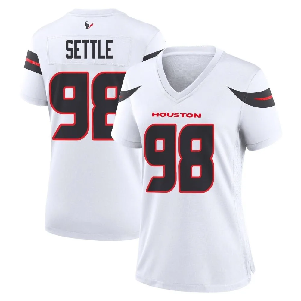 Women's Houston Texans Tim Settle Jr. Nike Game White Jersey Women's Houston Texans Tim Settle Jr. Nike Game White Jersey