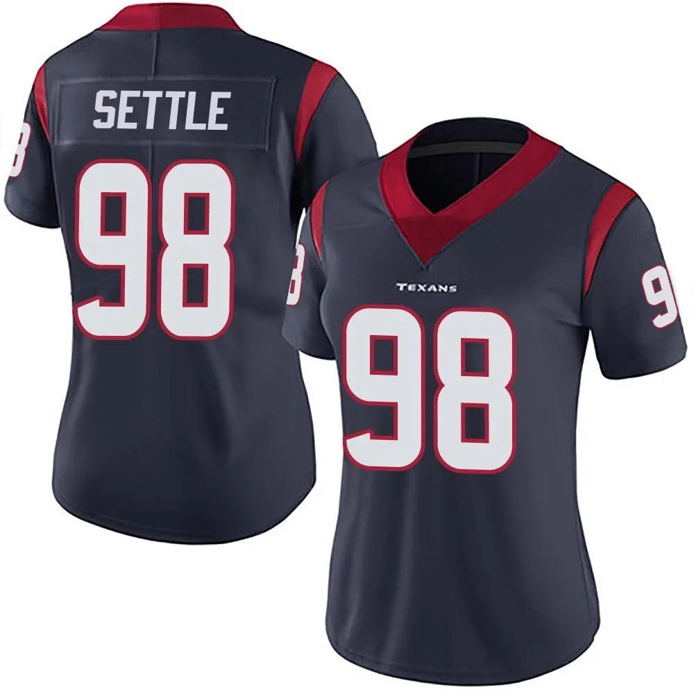 Women's Houston Texans Tim Settle Jr. Nike Team Color Vapor Untouchable Limited Navy Blue Jersey Women's Houston Texans Tim Settle Jr. Nike Team Color Vapor Untouchable Limited Navy Blue Jersey