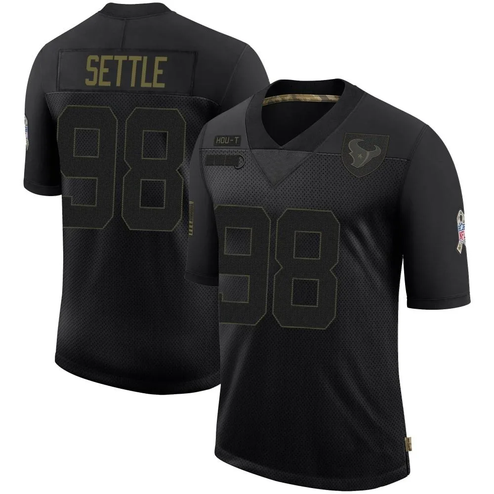 Youth Houston Texans Tim Settle Jr. Nike 2020 Salute To Service Limited Black Jersey Youth Houston Texans Tim Settle Jr. Nike 2020 Salute To Service Limited Black Jersey
