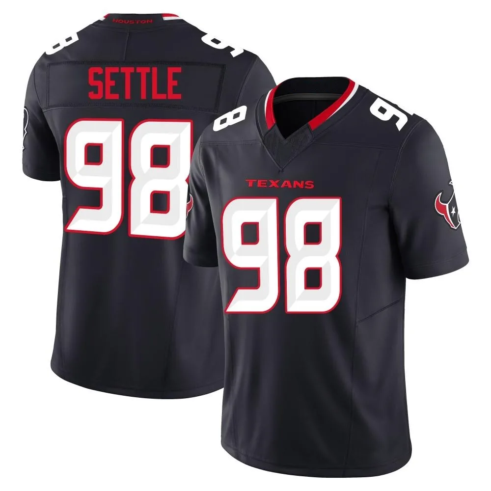 Youth Houston Texans Tim Settle Jr. Nike Alternate Vapor F.U.S.E. Limited Navy Jersey Youth Houston Texans Tim Settle Jr. Nike Alternate Vapor F.U.S.E. Limited Navy Jersey