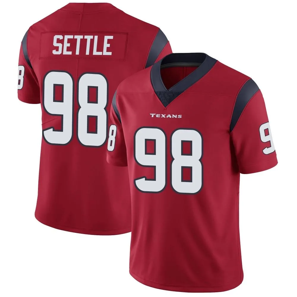 Youth Houston Texans Tim Settle Jr. Nike Alternate Vapor Untouchable Limited Red Jersey Youth Houston Texans Tim Settle Jr. Nike Alternate Vapor Untouchable Limited Red Jersey
