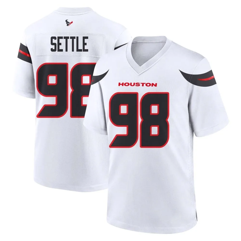 Youth Houston Texans Tim Settle Jr. Nike Game White Jersey Youth Houston Texans Tim Settle Jr. Nike Game White Jersey