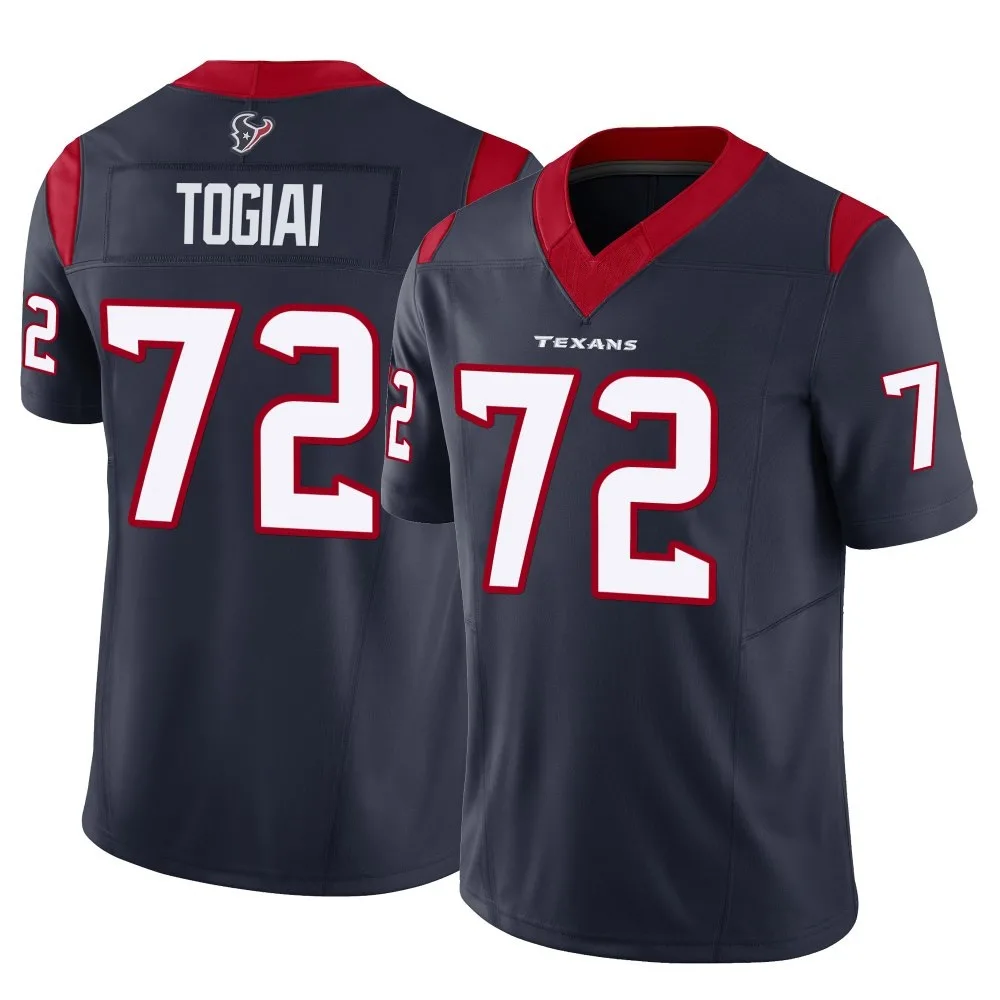 Men's Houston Texans Tommy Togiai Nike Vapor F.U.S.E. Limited Navy Jersey Men's Houston Texans Tommy Togiai Nike Vapor F.U.S.E. Limited Navy Jersey