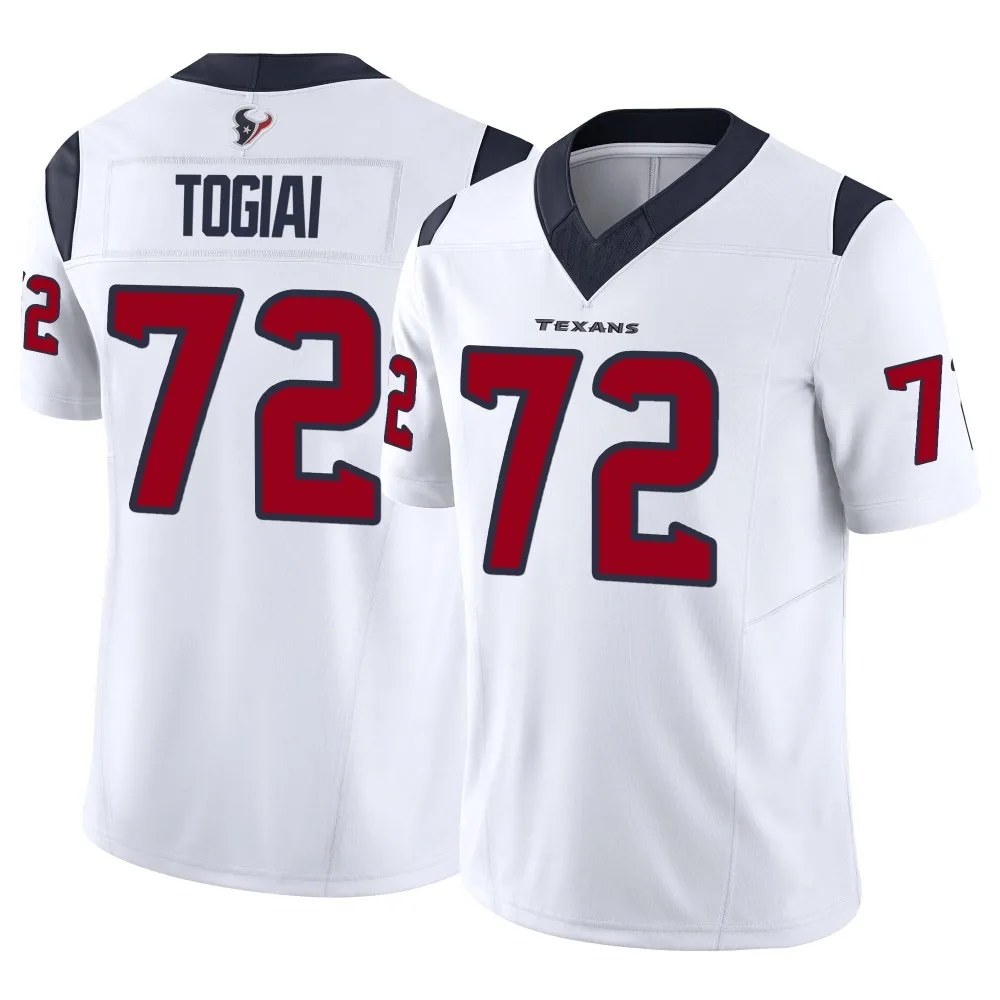 Men's Houston Texans Tommy Togiai Nike Vapor F.U.S.E. Limited White Jersey Men's Houston Texans Tommy Togiai Nike Vapor F.U.S.E. Limited White Jersey