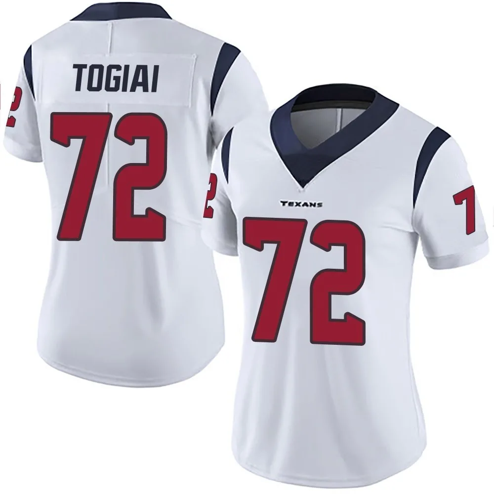 Women's Houston Texans Tommy Togiai Nike Vapor Untouchable Limited White Jersey Women's Houston Texans Tommy Togiai Nike Vapor Untouchable Limited White Jersey