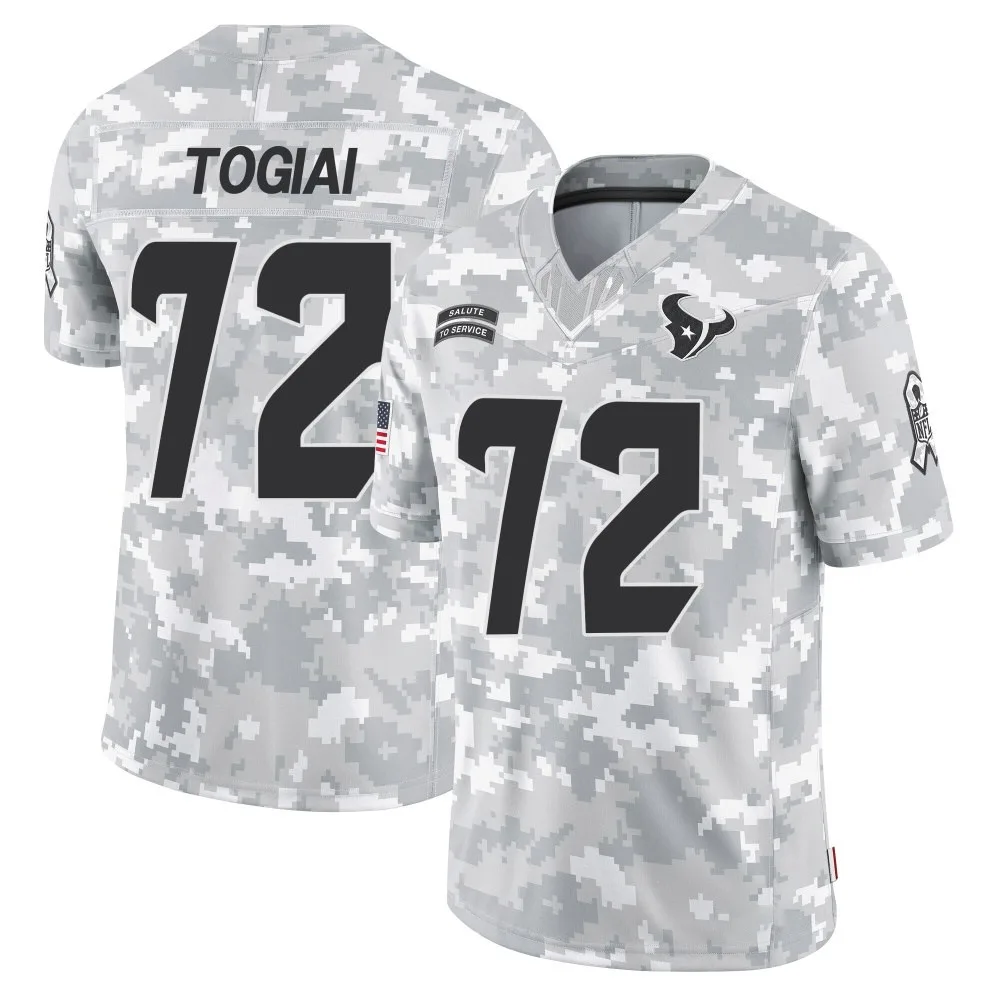 Youth Houston Texans Tommy Togiai Nike 2024 Salute to Service Limited Arctic Camo Jersey Youth Houston Texans Tommy Togiai Nike 2024 Salute to Service Limited Arctic Camo Jersey