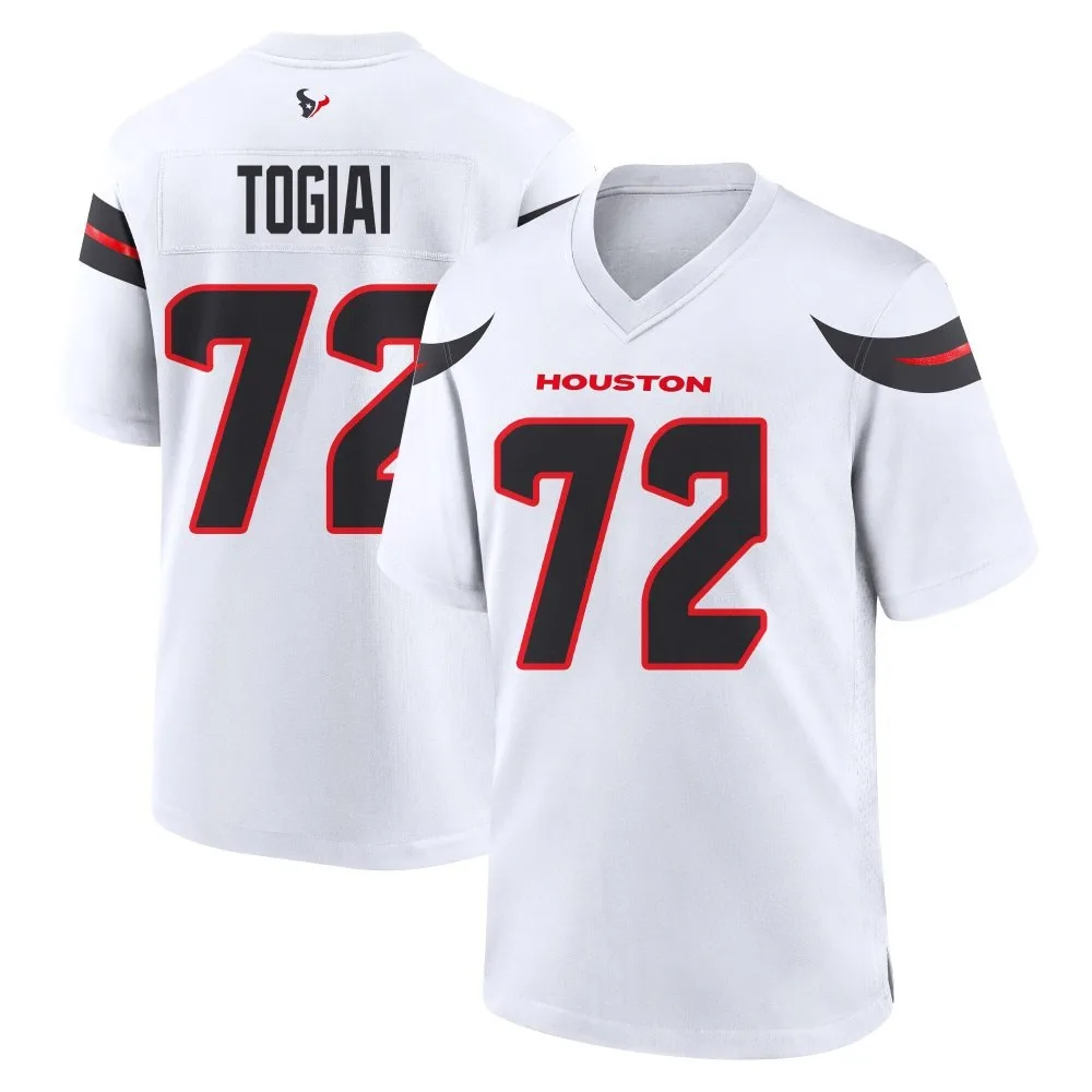 Youth Houston Texans Tommy Togiai Nike Game White Jersey Youth Houston Texans Tommy Togiai Nike Game White Jersey