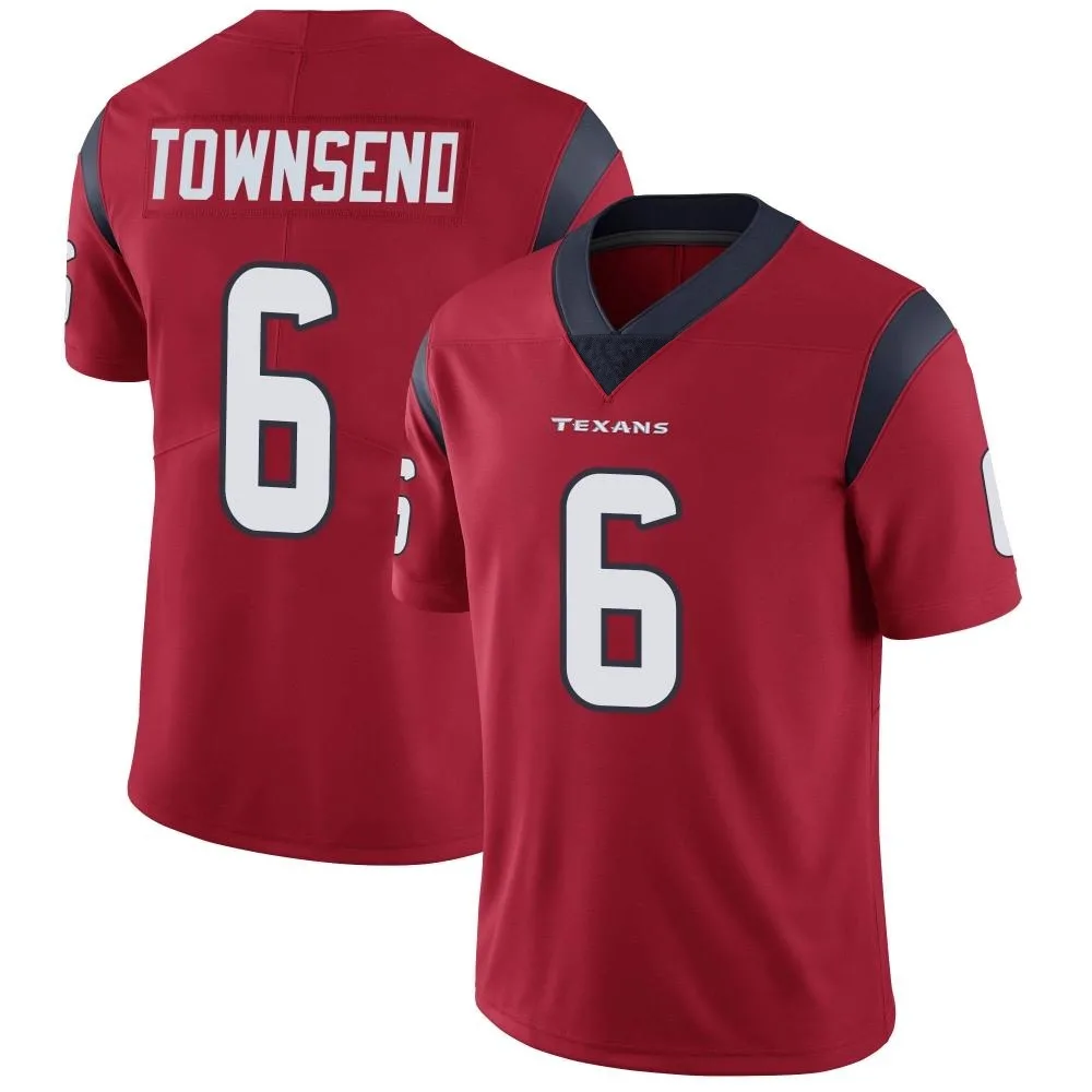 Men's Houston Texans Tommy Townsend Nike Alternate Vapor Untouchable Limited Red Jersey Men's Houston Texans Tommy Townsend Nike Alternate Vapor Untouchable Limited Red Jersey