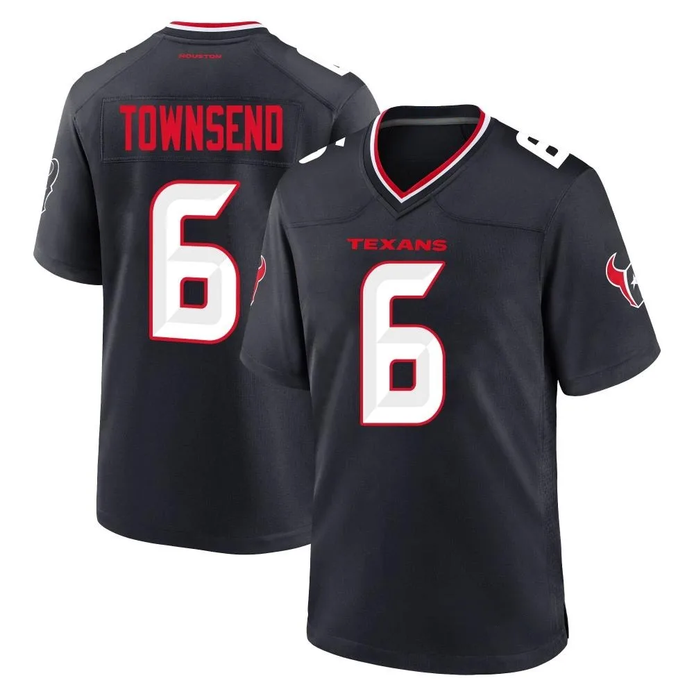 Men's Houston Texans Tommy Townsend Nike Team Game Navy Jersey Men's Houston Texans Tommy Townsend Nike Team Game Navy Jersey