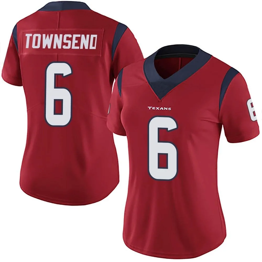 Women's Houston Texans Tommy Townsend Nike Alternate Vapor Untouchable Limited Red Jersey Women's Houston Texans Tommy Townsend Nike Alternate Vapor Untouchable Limited Red Jersey