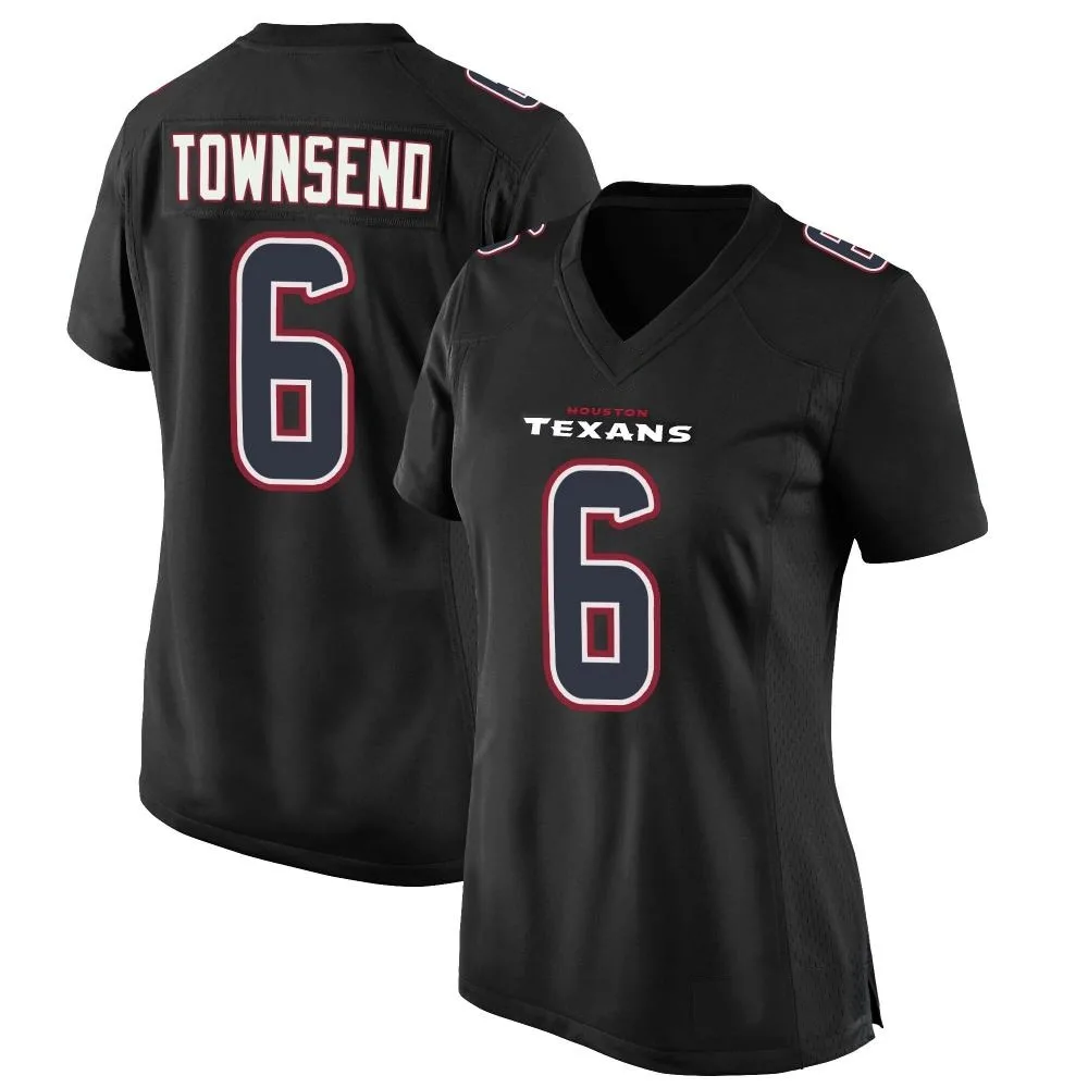 Women's Houston Texans Tommy Townsend Nike Fashion Game Black Jersey Women's Houston Texans Tommy Townsend Nike Fashion Game Black Jersey