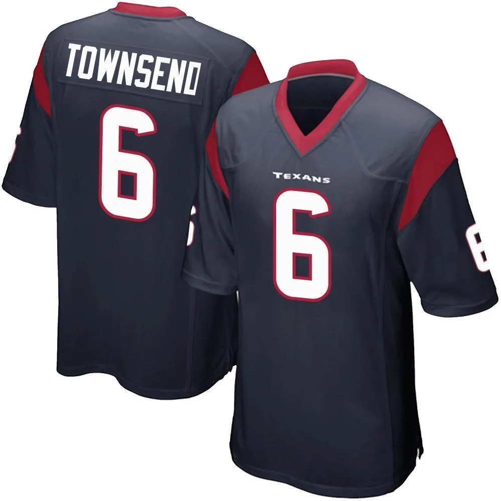 Youth Houston Texans Tommy Townsend Nike Team Color Game Navy Blue Jersey Youth Houston Texans Tommy Townsend Nike Team Color Game Navy Blue Jersey