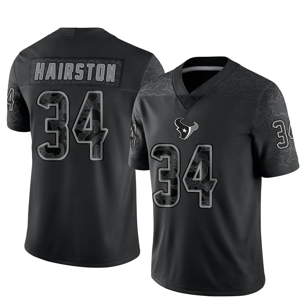 Men's Houston Texans Troy Hairston Nike Reflective Limited Black Jersey Men's Houston Texans Troy Hairston Nike Reflective Limited Black Jersey
