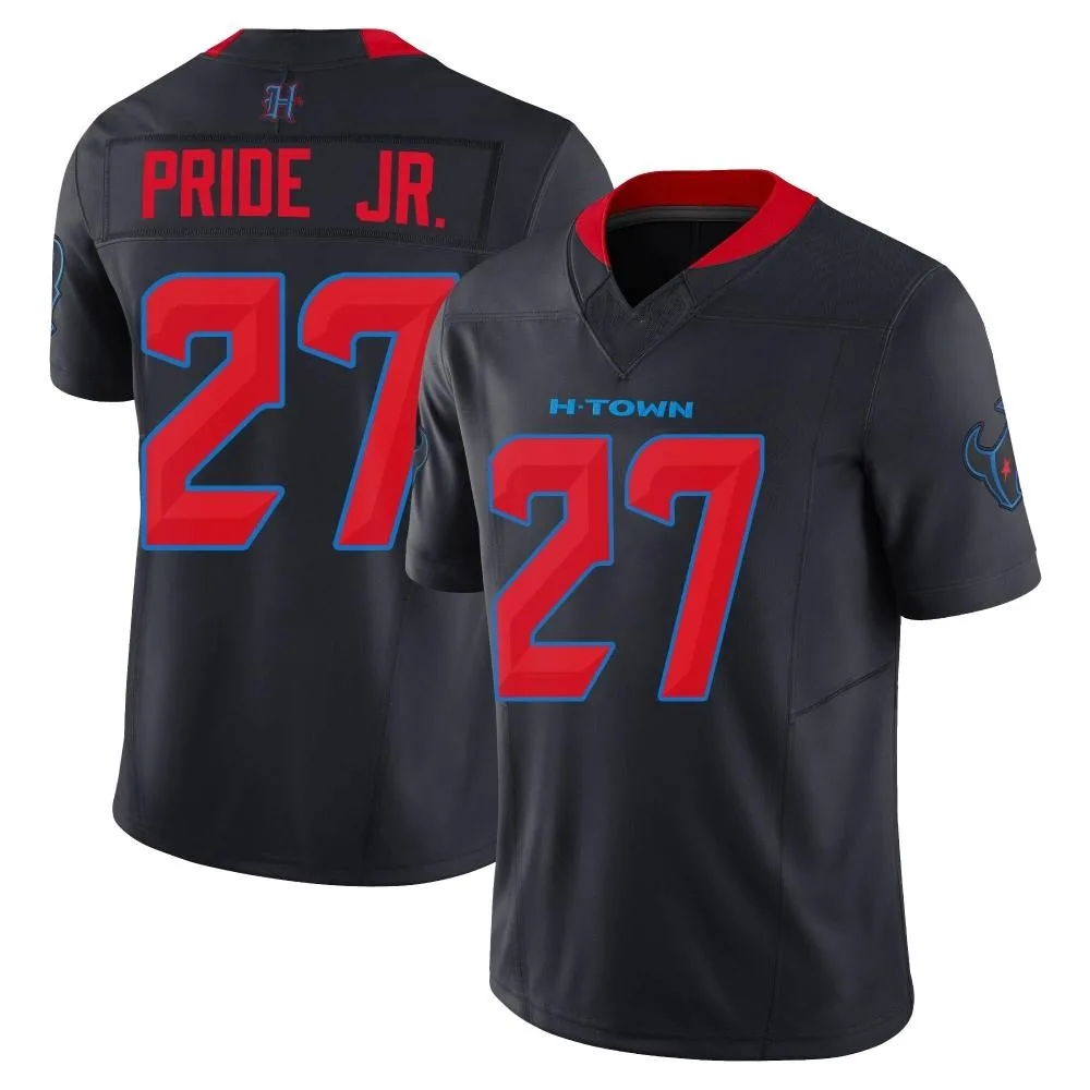 Men's Houston Texans Troy Pride Jr. Nike 2nd Alternate Vapor F.U.S.E. Limited Navy Jersey Men's Houston Texans Troy Pride Jr. Nike 2nd Alternate Vapor F.U.S.E. Limited Navy Jersey