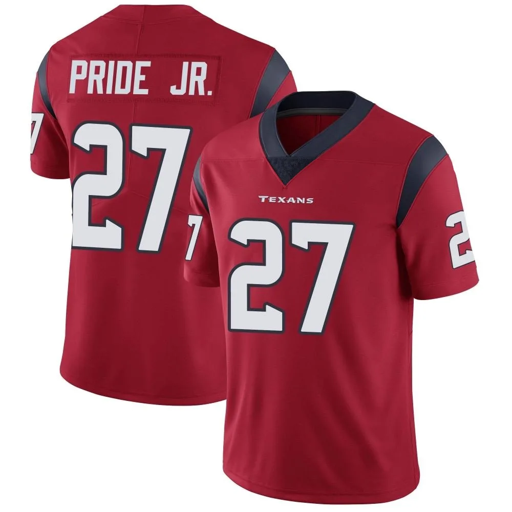 Men's Houston Texans Troy Pride Jr. Nike Alternate Vapor Untouchable Limited Red Jersey Men's Houston Texans Troy Pride Jr. Nike Alternate Vapor Untouchable Limited Red Jersey