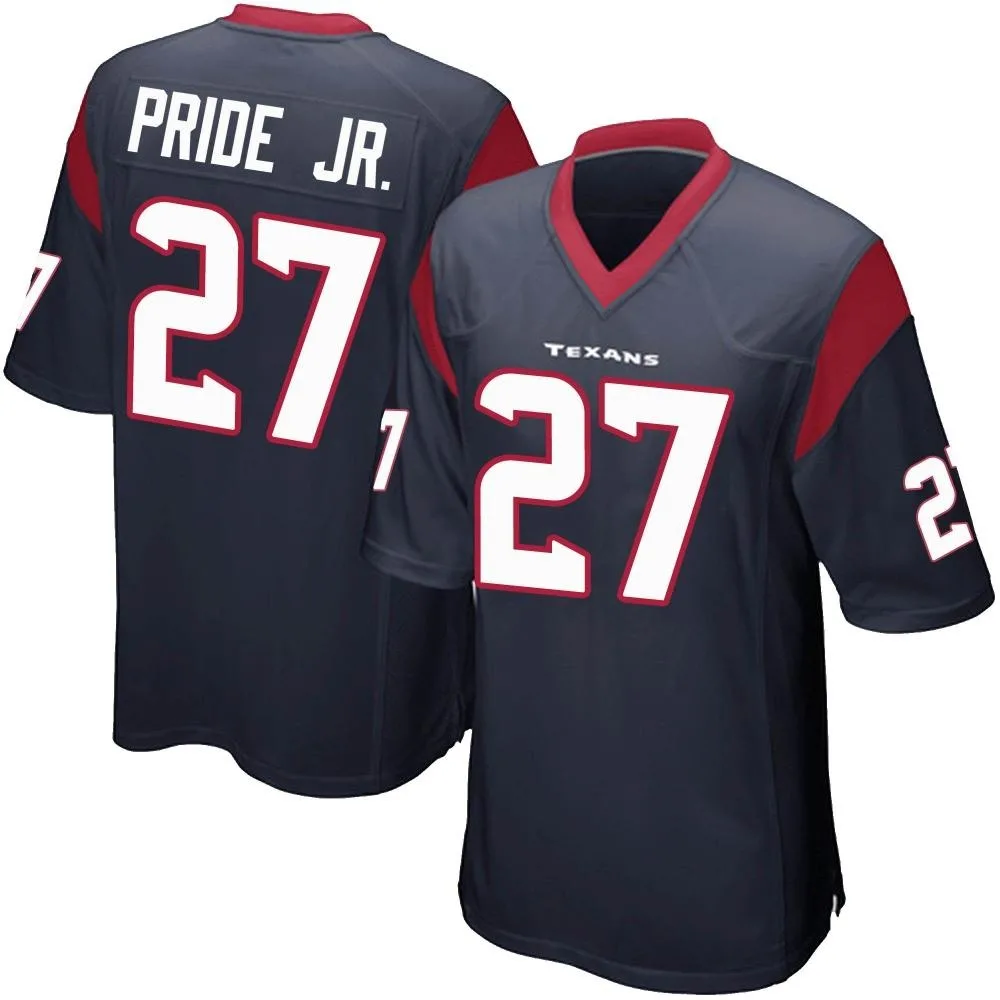Men's Houston Texans Troy Pride Jr. Nike Team Color Game Navy Blue Jersey Men's Houston Texans Troy Pride Jr. Nike Team Color Game Navy Blue Jersey