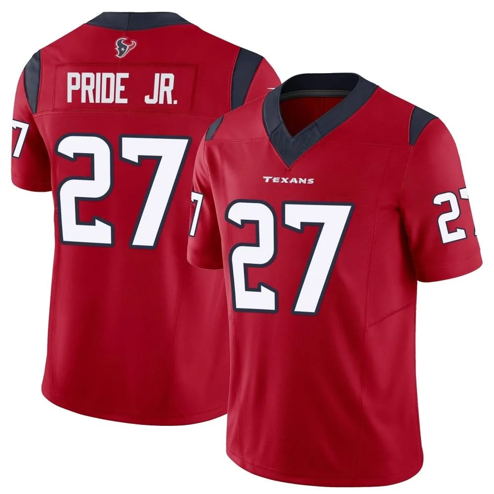 Men's Houston Texans Troy Pride Jr. Nike Vapor F.U.S.E. Limited Red Jersey Men's Houston Texans Troy Pride Jr. Nike Vapor F.U.S.E. Limited Red Jersey