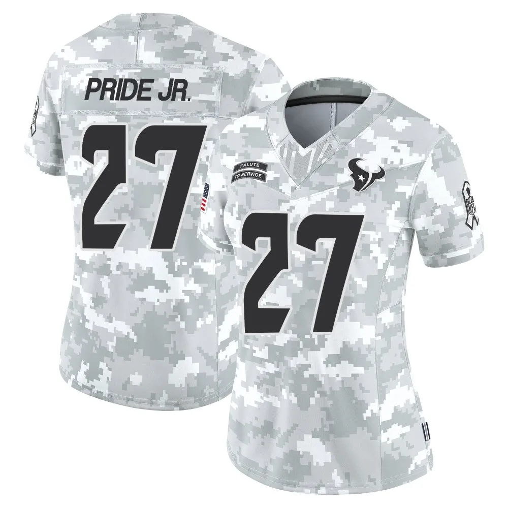 Women's Houston Texans Troy Pride Jr. Nike 2024 Salute to Service Limited Arctic Camo Jersey Women's Houston Texans Troy Pride Jr. Nike 2024 Salute to Service Limited Arctic Camo Jersey