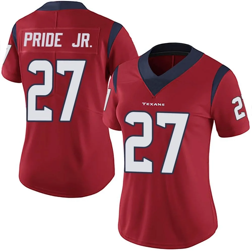 Women's Houston Texans Troy Pride Jr. Nike Alternate Vapor Untouchable Limited Red Jersey Women's Houston Texans Troy Pride Jr. Nike Alternate Vapor Untouchable Limited Red Jersey