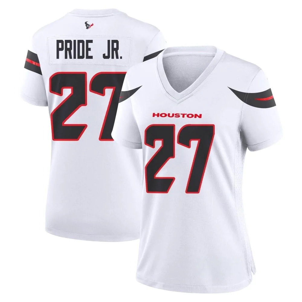 Women's Houston Texans Troy Pride Jr. Nike Game White Jersey Women's Houston Texans Troy Pride Jr. Nike Game White Jersey