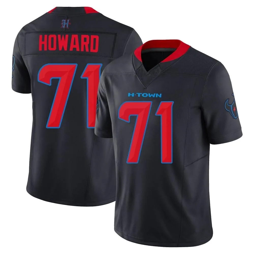 Men's Houston Texans Tytus Howard Nike 2nd Alternate Vapor F.U.S.E. Limited Navy Jersey Men's Houston Texans Tytus Howard Nike 2nd Alternate Vapor F.U.S.E. Limited Navy Jersey