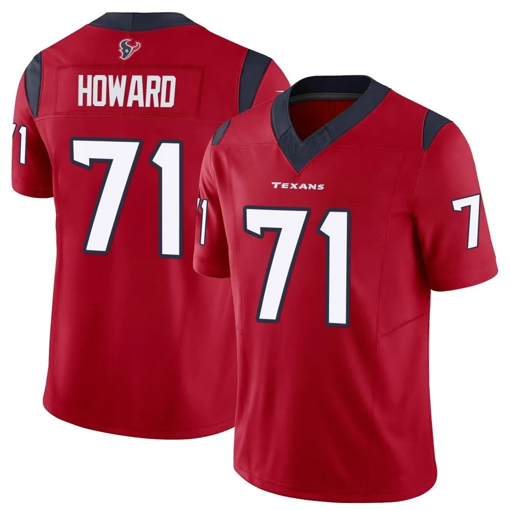 Men's Houston Texans Tytus Howard Nike Vapor F.U.S.E. Limited Red Jersey Men's Houston Texans Tytus Howard Nike Vapor F.U.S.E. Limited Red Jersey