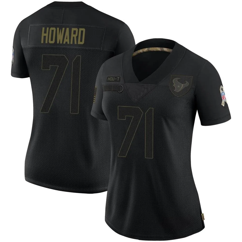 Women's Houston Texans Tytus Howard Nike 2020 Salute To Service Limited Black Jersey Women's Houston Texans Tytus Howard Nike 2020 Salute To Service Limited Black Jersey