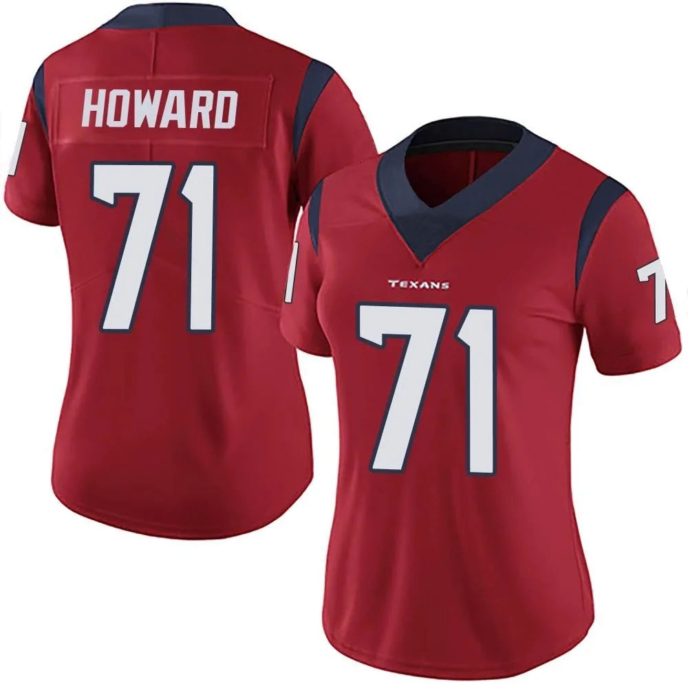 Women's Houston Texans Tytus Howard Nike Alternate Vapor Untouchable Limited Red Jersey Women's Houston Texans Tytus Howard Nike Alternate Vapor Untouchable Limited Red Jersey