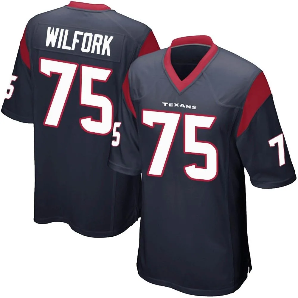 Men's Houston Texans Vince Wilfork Nike Team Color Game Navy Blue Jersey Men's Houston Texans Vince Wilfork Nike Team Color Game Navy Blue Jersey