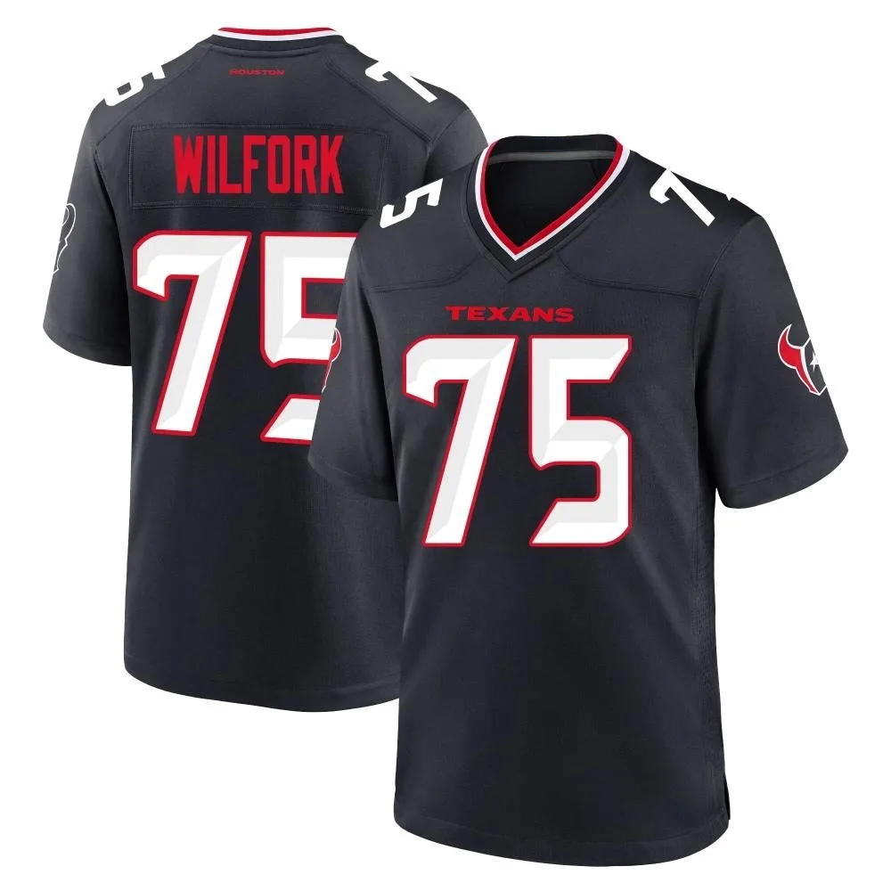 Men's Houston Texans Vince Wilfork Nike Team Game Navy Jersey Men's Houston Texans Vince Wilfork Nike Team Game Navy Jersey