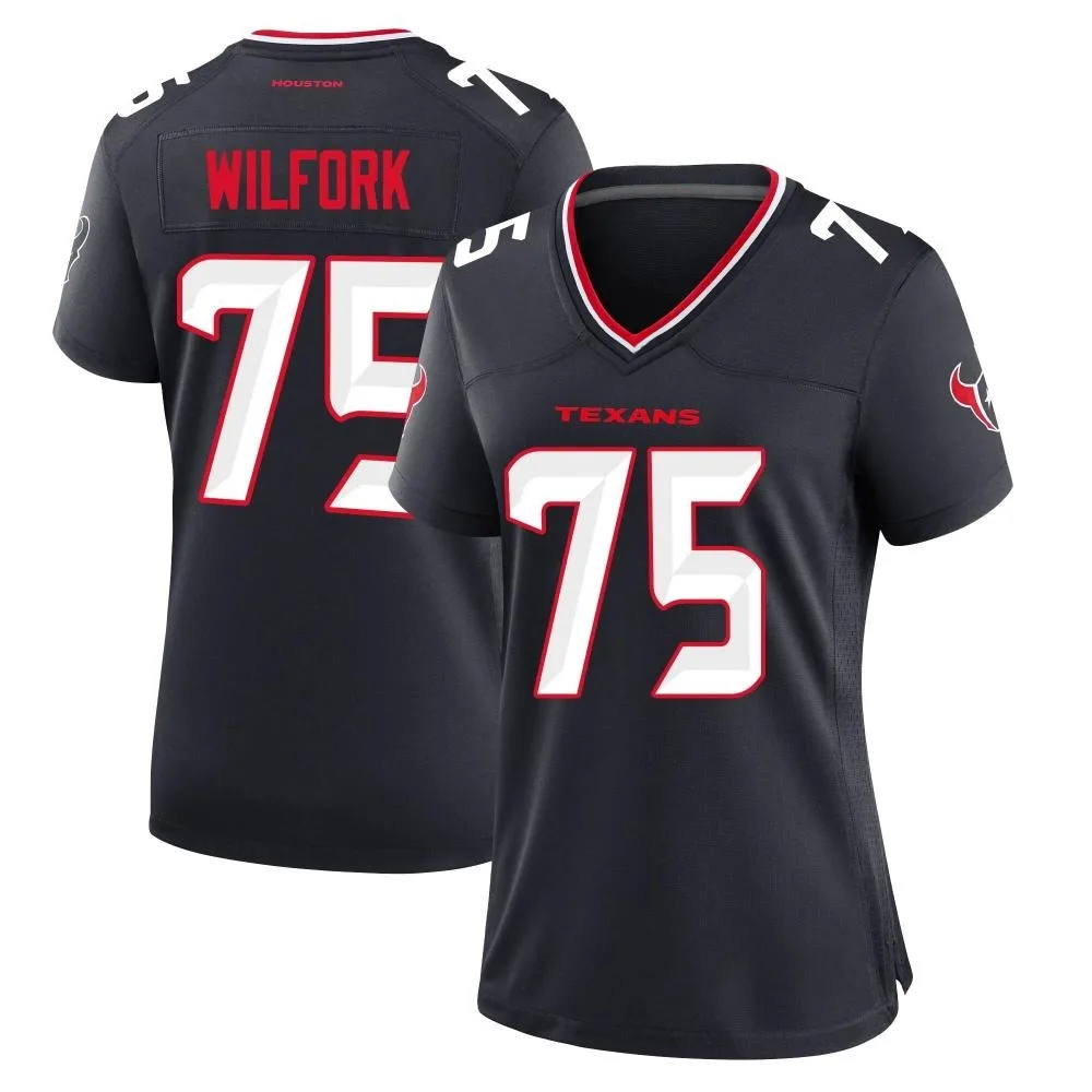 Women's Houston Texans Vince Wilfork Nike Team Game Navy Jersey Women's Houston Texans Vince Wilfork Nike Team Game Navy Jersey