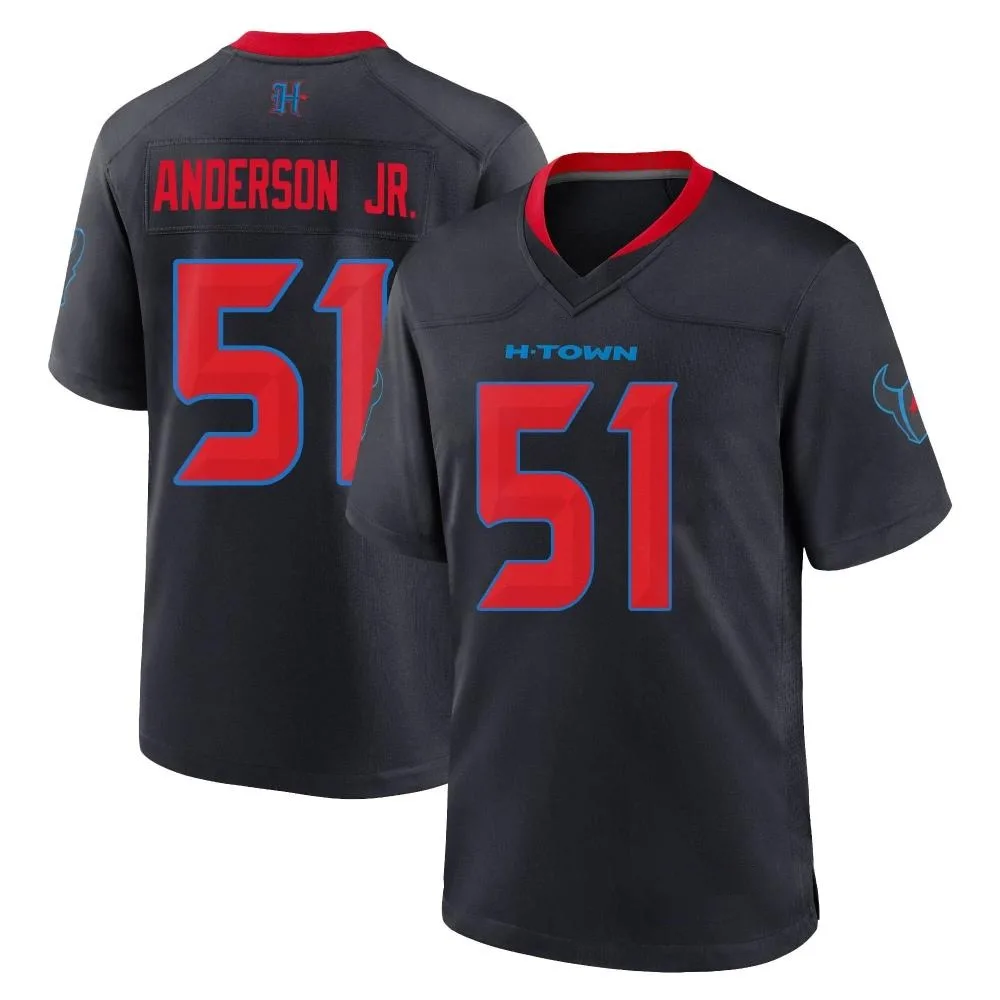 Men's Houston Texans Will Anderson Jr. Nike 2nd Alternate Game Navy Jersey Men's Houston Texans Will Anderson Jr. Nike 2nd Alternate Game Navy Jersey