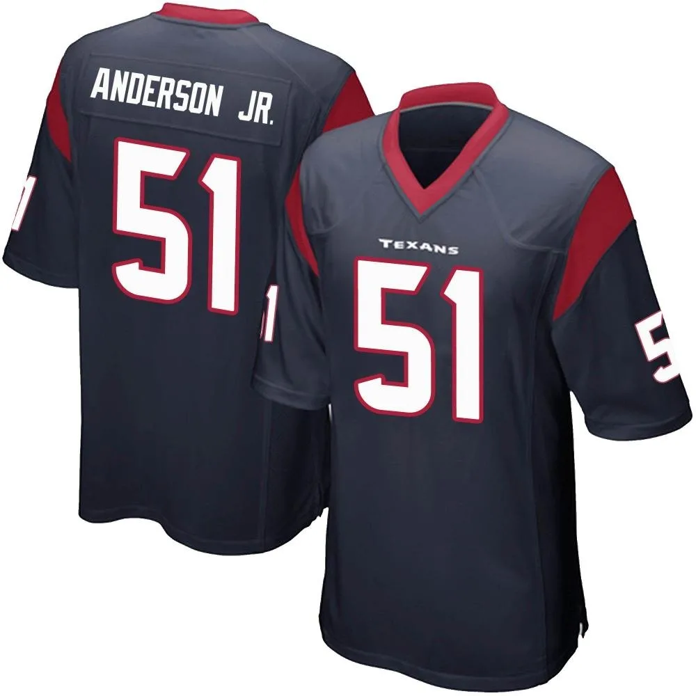 Men's Houston Texans Will Anderson Jr. Nike Team Color Game Navy Blue Jersey Men's Houston Texans Will Anderson Jr. Nike Team Color Game Navy Blue Jersey
