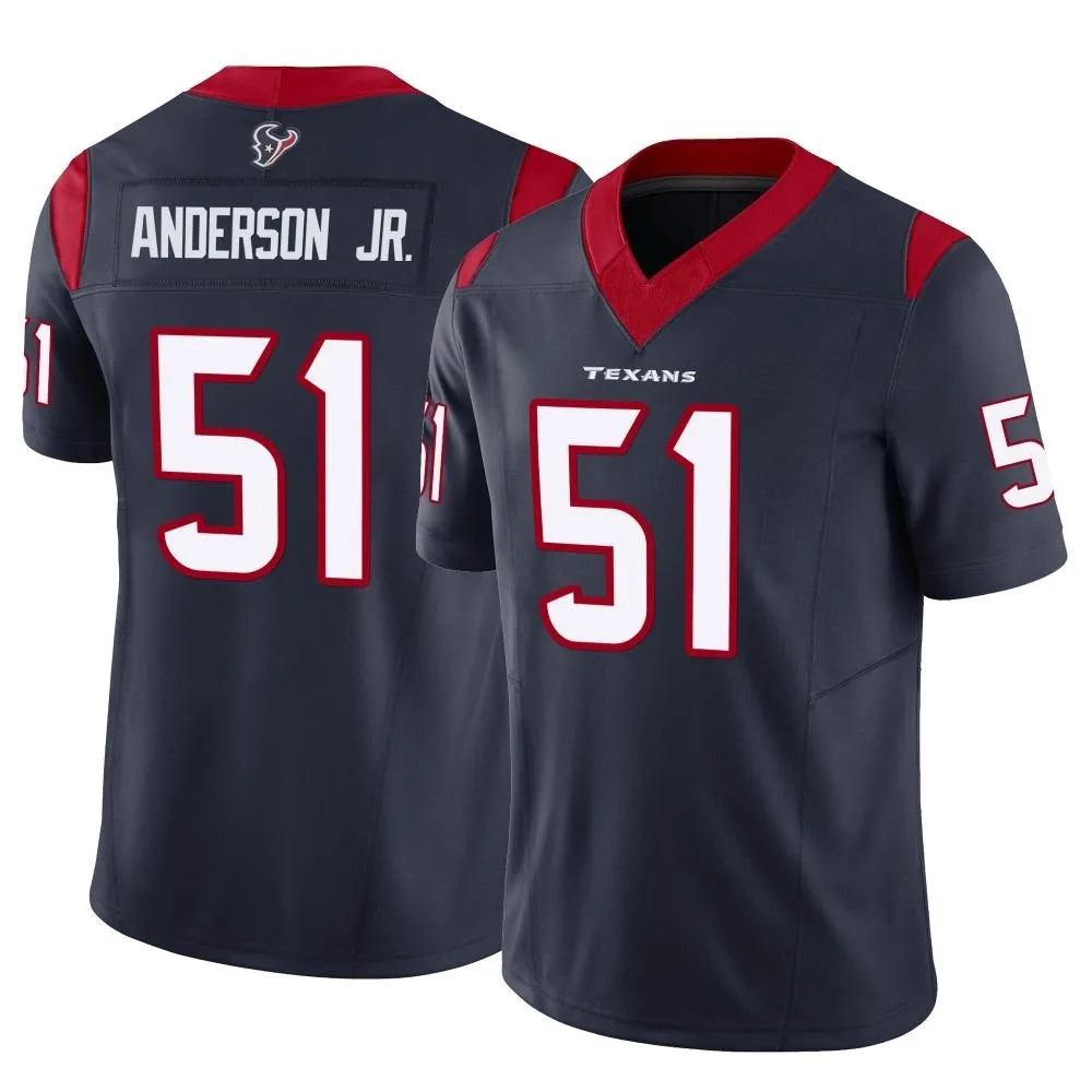 Men's Houston Texans Will Anderson Jr. Nike Vapor F.U.S.E. Limited Navy Jersey Men's Houston Texans Will Anderson Jr. Nike Vapor F.U.S.E. Limited Navy Jersey
