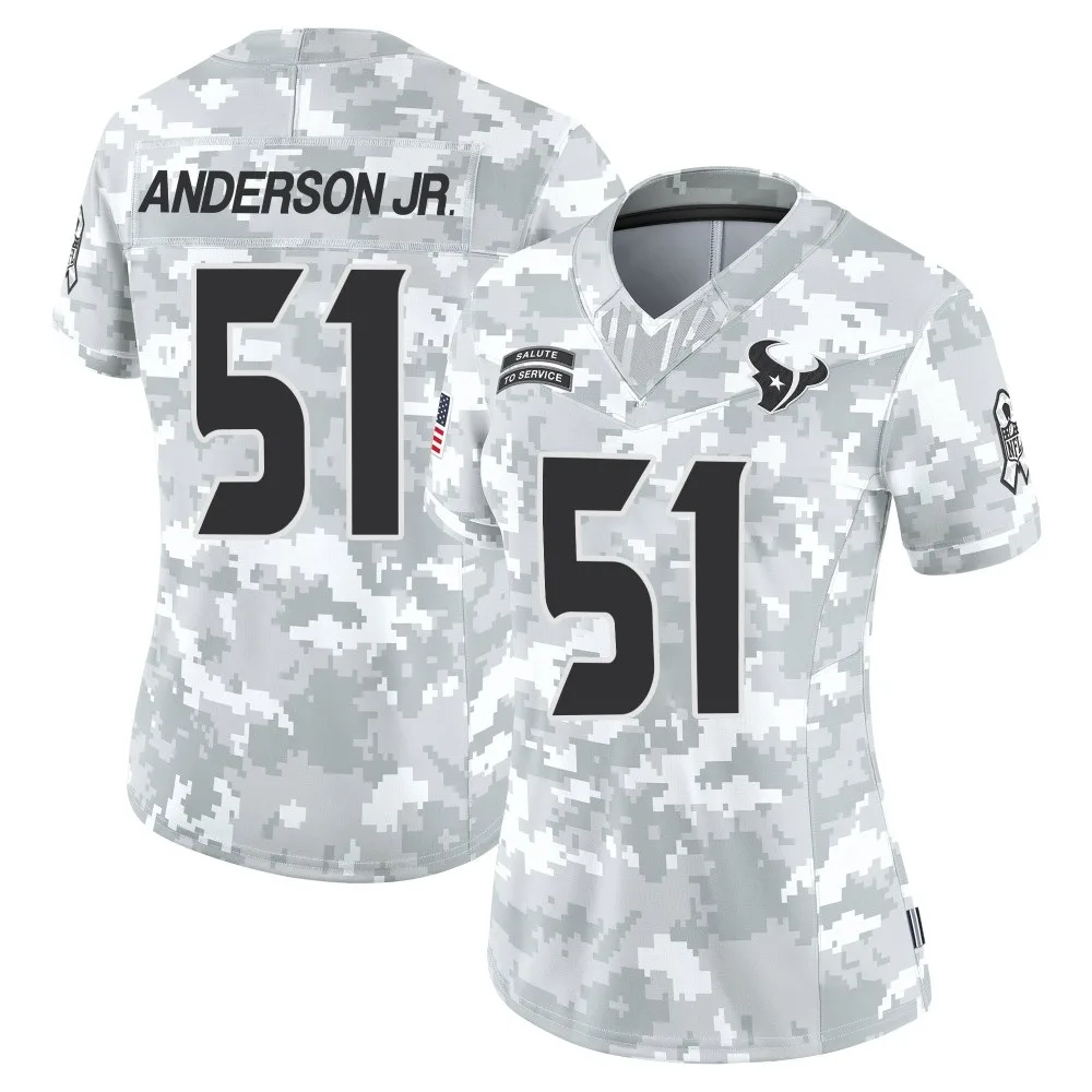 Women's Houston Texans Will Anderson Jr. Nike 2024 Salute to Service Limited Arctic Camo Jersey Women's Houston Texans Will Anderson Jr. Nike 2024 Salute to Service Limited Arctic Camo Jersey